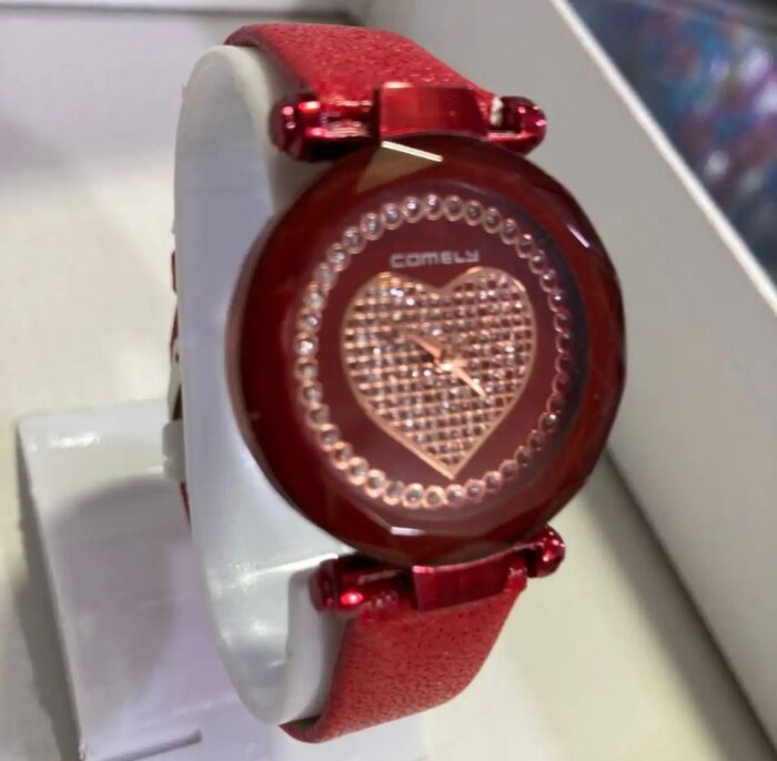 Crystal Heart Dial Ladies Watch - Image 4