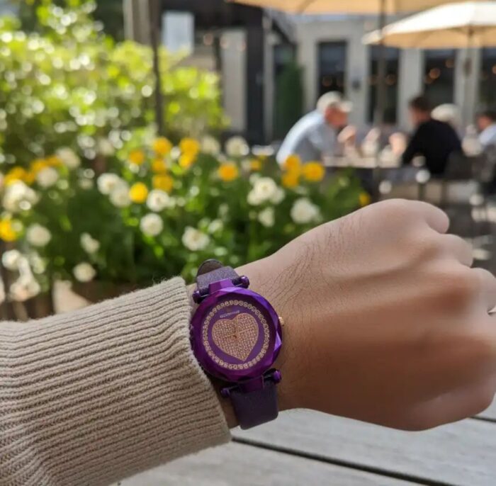 Crystal Heart Dial Ladies Watch - Image 2