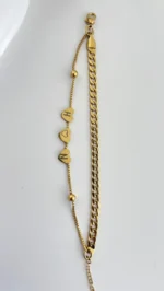 Three Heart Gold Bracelet - Image 3