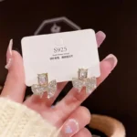 Sparkling Zircon Korean Earrings