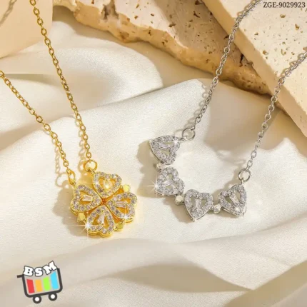 Magnetic 4 Leaf Clover Pendant