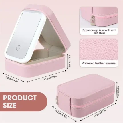 Mirror Makeup Jewelry Box