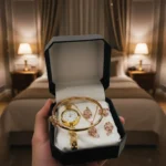 Ladies Watch With Jewelry & Bangle